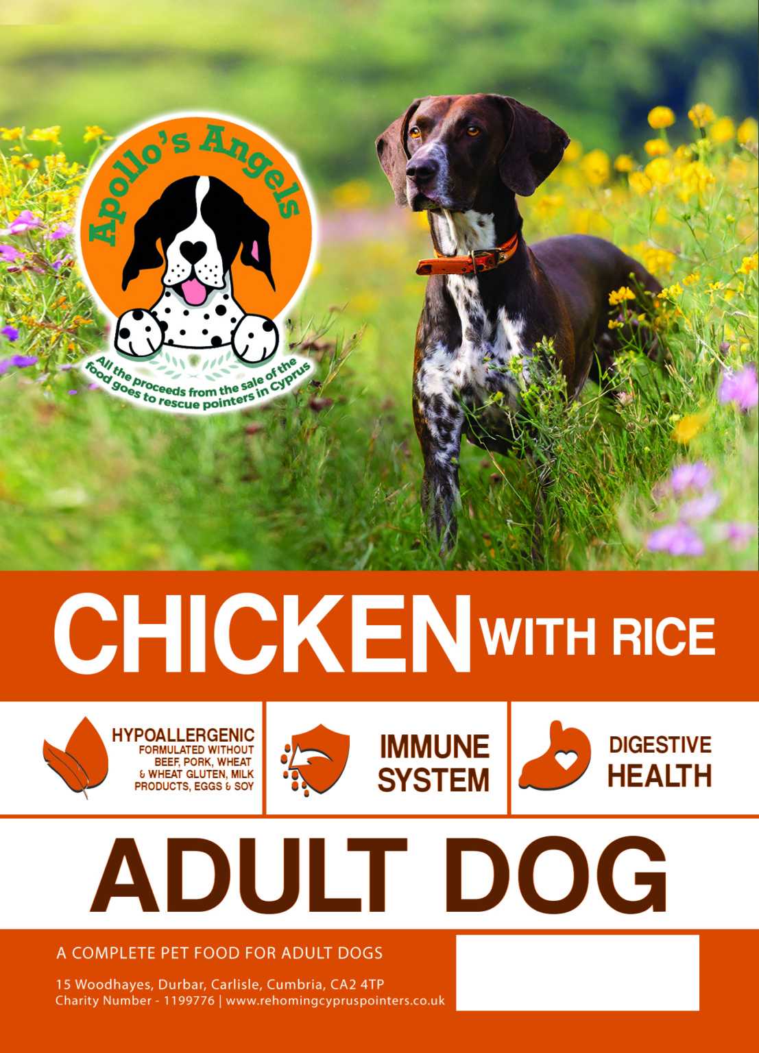 Super Premium Chicken and Rice Rehoming Cyprus Pointers