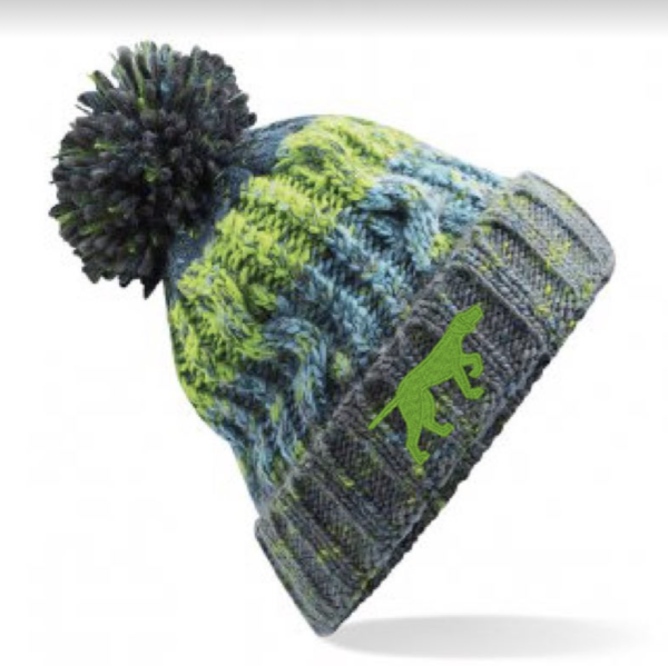 Branded Bobble Hat - Electric Grey